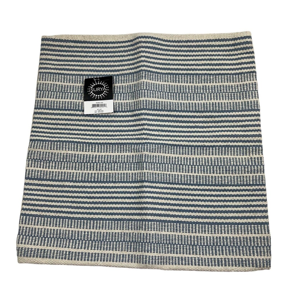 Surya RDE002-2020 Ryder 20 X 20 inch Blue/Cream/Ivory Pillow Cover